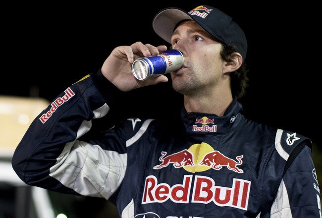 LONG BEACH, CA - DECEMBER 31: In this handout image provided by Red Bull Photofiles, Travis Pastrana poses before breaking the world record for the longest distance jump in a rally car on December 31, 2009 in Long Beach, California. The ramp to ramp jump was made over water at the 'RedBull: New Year. No Limits.' event. Pastrana jumped in his rally car off the Pine Street Pier onto a floating barge anchored in Long Beach's Rainbow Harbor, establishing a new record of 269, shattering the existing mark of 171 feet. (Photo by Garth Milan/Red Bull Photofiles via Getty Images)