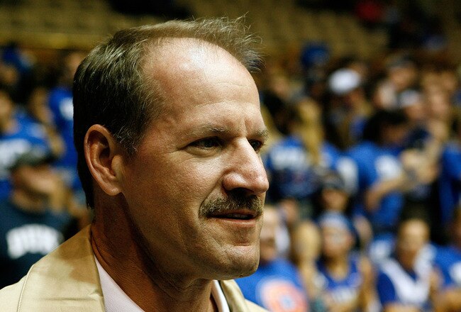 DURHAM, NC - FEBRUARY 11:  Former Pittsburgh Steelers Head Coach Bill Cowher attends the game between the North Carolina Tar Heels and the Duke Blue Devils on February 11, 2009 at Cameron Indoor Stadium in Durham, North Carolina.  (Photo by Kevin Cox/Getty Images)