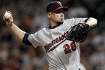 CLEVELAND, OH- APRIL 30: Jesse Crain #28 of the Minnesota Twins pitches against the Cleveland Indians during the game on April 30, 2010 at Progressive Field in Cleveland, Ohio.  (Photo by Jared Wickerham/Getty Images)