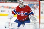 MONTREAL- NOVEMBER 27:  Carey Price #31 of the Montreal Canadiens makes a pad save on the puck during the NHL game against the Buffalo Sabres at the Bell Centre on November 27, 2010 in Montreal, Quebec, Canada.  The Canadiens defeated the Sabres 3-1.  (Photo by Richard Wolowicz/Getty Images)