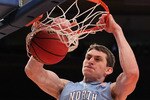 NEW YORK - MARCH 30: Tyler Zeller #44 of the North Carolina Tar Heels dunks the ball against Rhode Island Rams at Madison Square Garden on March 30, 2010 in New York, New York.  (Photo by Nick Laham/Getty Images)