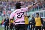 PALERMO, ITALY - NOVEMBER 14:  Javier Pastore of Palermo celebrates after scoring the opening goal during the Serie A match between Palermo and Catania at Stadio Renzo Barbera on November 14, 2010 in Palermo, Italy.  (Photo by Tullio M. Puglia/Getty Images)