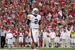 TUSCALOOSA, AL - NOVEMBER 26:  Quarterback Cam Newton #2 of the Auburn Tigers looks to the sidelines for a play call against the Alabama Crimson Tide at Bryant-Denny Stadium on November 26, 2010 in Tuscaloosa, Alabama.  (Photo by Kevin C. Cox/Getty Images)