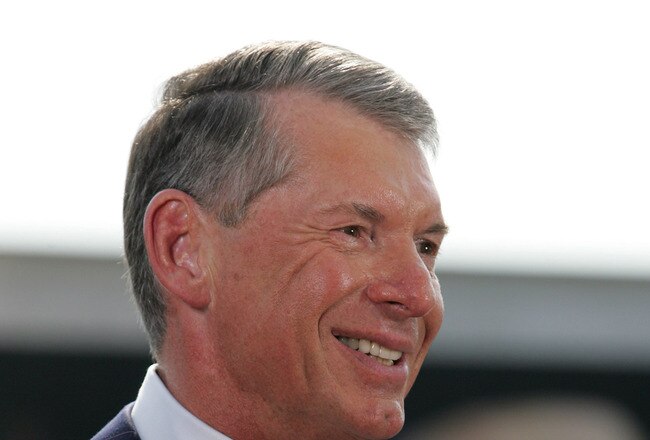 GREEN BAY, WI - JUNE 22:   Vince McMahon attends a press conference about the WWE at the Austin Straubel International Airport on June 22, 2009 in Green Bay, Wisconsin.  (Photo by Mark A. Wallenfang/Getty Images)