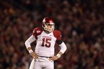 COLUMBIA, SC - NOVEMBER 06:  Ryan Mallett #15 of the Arkansas Razorbacks against the South Carolina Gamecocks during their game at Williams-Brice Stadium on November 6, 2010 in Columbia, South Carolina.  (Photo by Streeter Lecka/Getty Images)