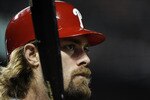 SAN FRANCISCO - OCTOBER 20:  Jayson Werth #28 of the Philadelphia Phillies looks on during an at-bat against the San Francisco Giants in the eighth inning of Game Four of the NLCS during the 2010 MLB Playoffs at AT&T Park on October 20, 2010 in San Francisco, California.  (Photo by Harry How/Getty Images)