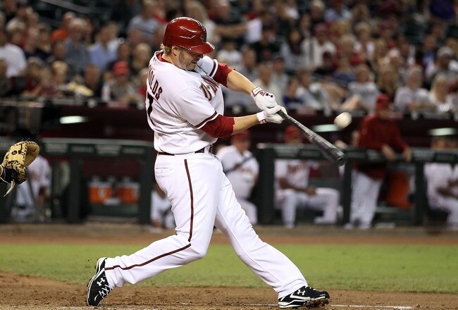 PHOENIX - SEPTEMBER 24:  Mark Reynolds #27 of the Arizona Diamondbacks bats against the Los Angeles Dodgers during the Major League Baseball game at Chase Field on September 24, 2010 in Phoenix, Arizona.  (Photo by Christian Petersen/Getty Images)