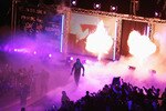 SYDNEY, AUSTRALIA - JUNE 15. The Undertaker enters the arena during WWE Smackdown at Acer Arena on June 15, 2008 in Sydney, Australia.  (Photo by Gaye Gerard/Getty Images)