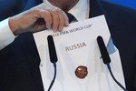 ZURICH, SWITZERLAND - DECEMBER 02:  FIFA President Joseph S Blatter names Russia for the hosts of 2018 duirng the FIFA World Cup 2018 & 2022 Host Countries Announcement at the Messe Conference Centre on December 2, 2010 in Zurich, Switzerland.  (Photo by Laurence Griffiths/Getty Images)