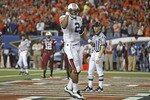 ATLANTA - DECEMBER 04:  Quarterback Cam Newton #2 of the Auburn Tigers celebrates after a touchdown during the 2010 SEC Championship against the South Carolina Gamecocks at Georgia Dome on December 4, 2010 in Atlanta, Georgia.  (Photo by Mike Zarrilli/Getty Images)