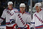 UNIONDALE, NY - DECEMBER 02:  Marian Gaborik #10 of the New York Rangers skates in warmups prior to the game against the New York Islanders at the Nassau Coliseum on December 2, 2010 in Uniondale, New York.  (Photo by Bruce Bennett/Getty Images)