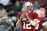 PALO ALTO, CA - NOVEMBER 27:  Andrew Luck #12 of the Stanford Cardinal in action against the Oregon State Beavers at Stanford Stadium on November 27, 2010 in Palo Alto, California.  (Photo by Ezra Shaw/Getty Images)