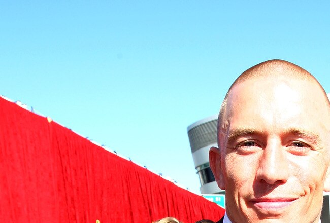 LOS ANGELES, CA - JULY 14: MMA Fighter Georges St-Pierre arrives at the 2010 ESPY Awards at Nokia Theatre L.A. Live on July 14, 2010 in Los Angeles, California.  (Photo by Alexandra Wyman/Getty Images for ESPY)