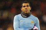 STOKE ON TRENT, ENGLAND - NOVEMBER 27:  Carlos Tevez of Manchester City walks off at the end of the Barclays Premier League match between Stoke City and Manchester City at Britannia Stadium on November 27, 2010 in Stoke on Trent, England.  (Photo by Clive Mason/Getty Images)