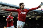 MANCHESTER, ENGLAND - NOVEMBER 06:  Ji-Sung Park of Manchester United celebrates scoring the opening goal during the Barclays Premier League match between Manchester United and Wolverhampton Wanderers at Old Trafford on November 6, 2010 in Manchester, England.  (Photo by Laurence Griffiths/Getty Images)