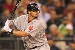 SEATTLE - SEPTEMBER 15:  Jarrod Saltalamacchia #39 of the Boston Red Sox bats against the Seattle Mariners at Safeco Field on September 15, 2010 in Seattle, Washington. (Photo by Otto Greule Jr/Getty Images)