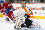 MONTREAL - NOVEMBER 16:  Sergei Bobrovsky #35 of the Philadelphia Flyers stops the puck during the NHL game against the Montreal Canadiens at the Bell Centre on November 16, 2010 in Montreal, Quebec, Canada.  (Photo by Richard Wolowicz/Getty Images)