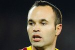 BARCELONA, SPAIN - DECEMBER 12:  Andres Iniesta of Barcelona looks on during the La Liga match between Barcelona and Real Sociedad at Camp Nou Stadium on December 12, 2010 in Barcelona, Spain. Barcelona won the match 5-0.  (Photo by David Ramos/Getty Images)