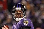 BALTIMORE, MD - DECEMBER 05:  Joe Flacco #5 of the Baltimore Ravens prepares to throw the ball against the Pittsburgh Steelers at M&T Bank Stadium on December 5, 2010 in Baltimore, Maryland.  (Photo by Geoff Burke/Getty Images)