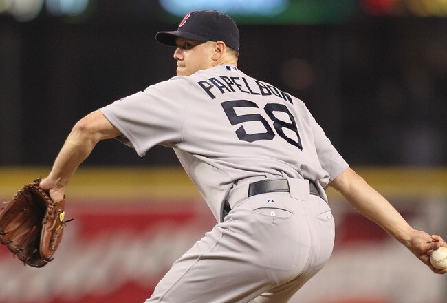 SEATTLE - SEPTEMBER 14:  Closing pitcher Jonathan Papelbon #58 of the Boston Red Sox pitches against the Seattle Mariners at Safeco Field on September 14, 2010 in Seattle, Washington. The Red Sox won 9-6. (Photo by Otto Greule Jr/Getty Images)
