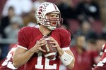 PALO ALTO, CA - NOVEMBER 27:  Andrew Luck #12 of the Stanford Cardinal in action against the Oregon State Beavers at Stanford Stadium on November 27, 2010 in Palo Alto, California.  (Photo by Ezra Shaw/Getty Images)