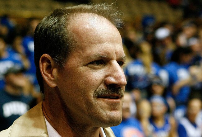 DURHAM, NC - FEBRUARY 11:  Former Pittsburgh Steelers Head Coach Bill Cowher attends the game between the North Carolina Tar Heels and the Duke Blue Devils on February 11, 2009 at Cameron Indoor Stadium in Durham, North Carolina.  (Photo by Kevin Cox/Getty Images)