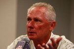 NEW YORK - AUGUST 22:  Bud Harrelson speaks at a press conference commemorating the New York Mets 40th anniversary of the 1969 World Championship team on August 22, 2009 at Citi Field in the Flushing neighborhood of the Queens borough of New York City.  (Photo by Jared Wickerham/Getty Images)