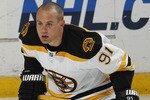 SUNRISE, FL - DECEMBER 27: Marc Savard #91 of the Boston Bruins warms up prior to the game against the Florida Panthers on December 27, 2010 at the BankAtlantic Center in Sunrise, Florida. The Bruins defeated the Panthers 3-2 in a shoot-out. (Photo by Joel Auerbach/Getty Images)