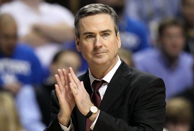 NASHVILLE, TN - MARCH 14:  Head coach Rick Stansbury of the Mississippi State Bulldogs coaches against the Kentucky Wildcats during the final of the SEC Men's Basketball Tournament at the Bridgestone Arena on March 14, 2010 in Nashville, Tennessee.  Kentucky won 75-74 in overtime.  (Photo by Andy Lyons/Getty Images)