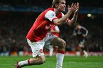 LONDON - APRIL 02:  Alexandr Hleb of Arsenal reacts during the UEFA Champions League Quarter Final 1st leg match between Arsenal and Liverpool at the Emirates Stadium on April 2, 2008 in London, England.  (Photo by Ryan Pierse/Getty Images)