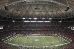 ATLANTA - DECEMBER 4:  General view of Georgia Dome during the 2010 SEC Championship between the Auburn Tigers and South Carolina Gamecocks on December 4, 2010 in Atlanta, Georgia. (Photo by Mike Zarrilli/Getty Images)