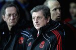 BLACKBURN, ENGLAND - JANUARY 05:  Liverpool manager Roy Hodgson shows his dejection during the Barclays Premier League match between Blackburn Rovers and Liverpool at Ewood park on January 5, 2011 in Blackburn, England.  (Photo by Clive Brunskill/Getty Images)