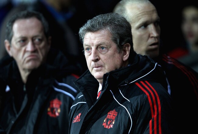 BLACKBURN, ENGLAND - JANUARY 05:  Liverpool manager Roy Hodgson shows his dejection during the Barclays Premier League match between Blackburn Rovers and Liverpool at Ewood park on January 5, 2011 in Blackburn, England.  (Photo by Clive Brunskill/Getty Images)