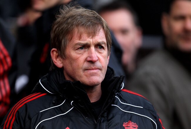 MANCHESTER, ENGLAND - JANUARY 09:  Liverpool Manager Kenny Dalglish looks on prior to the FA Cup sponsored by E.ON 3rd round match between Manchester United and Liverpool at Old Trafford on January 9, 2011 in Manchester, England. (Photo by Alex Livesey/Getty Images)