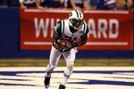 INDIANAPOLIS, IN - JANUARY 08:  Antonio Cromartie #31 of the New York Jets fields a kickoff which he returns 47-yards in the final minute of the fourth quarter against the Indianapolis Colts during their 2011 AFC wild card playoff game at Lucas Oil Stadium on January 8, 2011 in Indianapolis, Indiana. The Jets won 17-16.  (Photo by Jonathan Daniel/Getty Images)