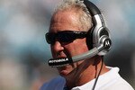 CHARLOTTE, NC - SEPTEMBER 19:  Head coach John Fox of the Carolina Panthers watches on against the Tampa Bay Buccaneers during their game at Bank of America Stadium on September 19, 2010 in Charlotte, North Carolina.  (Photo by Streeter Lecka/Getty Images)
