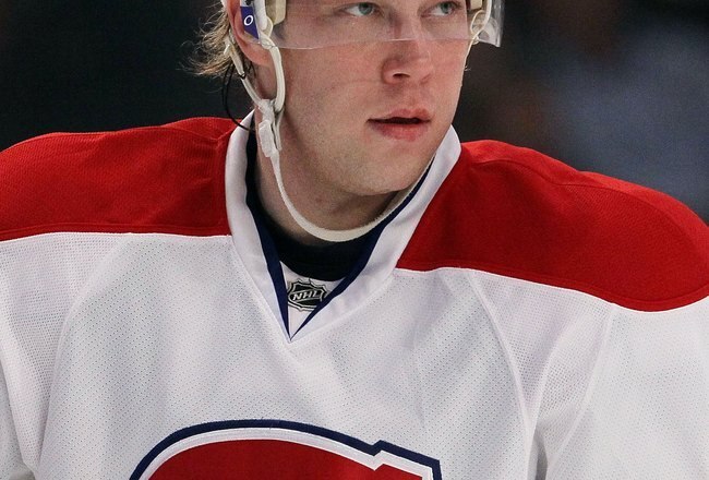NEW YORK, NY - JANUARY 11:  Andrei Kostitsyn #46 of the Montreal Canadiens skates against the New York Rangers on January 11, 2011 at Madison Square Garden in New York City. Montreal defeated the Rangers 2-1.  (Photo by Jim McIsaac/Getty Images)