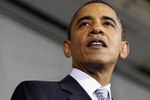 WASHINGTON, DC - DECEMBER 13:  (AFP OUT) U.S. President Barack Obama delivers remarks while honoring the 2010 NBA Champion Los Angeles Lakers at the Boys and Girls Club at THEARC December 13, 2010 in Washington, DC. The Lakers team volunteered on projects at the club before being honored by the president for their victory.  (Photo by Chip Somodevilla/Getty Images)