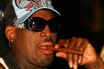 SYDNEY, AUSTRALIA - MARCH 20:  Dennis Rodman attends the Battle of the Codes poker game held at Star City March 20, 2008 in Sydney, Australia.  (Photo by Matt King/Getty Images)