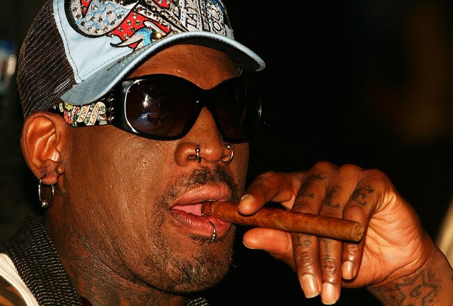 SYDNEY, AUSTRALIA - MARCH 20:  Dennis Rodman attends the Battle of the Codes poker game held at Star City March 20, 2008 in Sydney, Australia.  (Photo by Matt King/Getty Images)