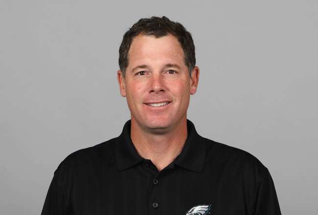 PHILADELPHIA - 2008:  Pat Shurmur of the Philadelphia Eagles poses for his 2008 NFL headshot at photo day in Philadelphia, Pennsylvania.  (Photo by Getty Images)