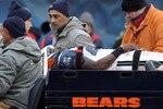 CHICAGO, IL - JANUARY 16:  Marcus Trufant #23 of the Seattle Seahawks is carted off the field after an injury against the Chicago Bears in the 2011 NFC divisional playoff game at Soldier Field on January 16, 2011 in Chicago, Illinois.  (Photo by Jonathan Daniel/Getty Images)