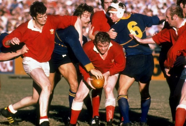 1978:  Charlie Faulkner of Wales holds the ball in the maul in a match during the Welsh Tour of Australia, Australia. \ Mandatory Credit: Allsport UK /Allsport
