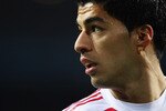AMSTERDAM, NETHERLANDS - OCTOBER 19:  Luis Suarez of AFC Ajax looks on during the UEFA Champions League Group G match between AFC Ajax and AJ Auxerre at the Amsterdam ArenA on October 19, 2010 in Amsterdam, Netherlands.  (Photo by Bryn Lennon/Getty Images)