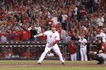 CINCINNATI, OH - SEPTEMBER 28: Joey Votto #19 of the Cincinnati Reds bats against the Houston Astros at Great American Ball Park on September 28, 2010 in Cincinnati, Ohio. The Reds won 3-2 to clinch the NL Central Division title. (Photo by Joe Robbins/Getty Images)