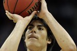 KANSAS CITY, MO - MARCH 11:  Christian Standhardinger #11 of the Nebraska Cornhuskers shoots a free throw while taking on the Texas A&M Aggies during the quarterfinals of the 2010 Phillips 66 Big 12 Men's Basketball Tournament at the Sprint Center on March 11, 2010 in Kansas City, Missouri.  (Photo by Jamie Squire/Getty Images)
