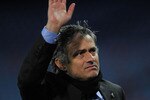 MADRID, SPAIN - JANUARY 20:  Head coach Jose Mourinho of Real Madrid applauds Real fans at the end of the Copa del Rey quarter final second leg match between Atletico Madrid and Real Madrid at Vicente Calderon Stadium on January 20, 2011 in Madrid, Spain.  (Photo by Denis Doyle/Getty Images)