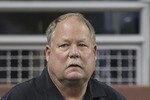 DETROIT - AUGUST 28: Mike Holmgren President of the Cleveland Browns watches the action prior to the start of the preseason game against the Detroit Lions at Ford Field on August 28, 2010 in Detroit, Michigan. (Photo by Leon Halip/Getty Images)