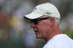 GREEN BAY, WI - AUGUST 03: General manager Ted Thompson of the Green Bay Packers watches practice at summer training camp on August 3, 2009 at the Ray Nitschke Field in Green Bay, Wisconsin. (Photo by Jonathan Daniel/Getty Images)