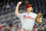 WASHINGTON - SEPTEMBER 29:  Joe Blanton #56 of the Philadelphia Phillies pitches against the Washington Nationals at Nationals Park on September 29, 2010 in Washington, DC.  (Photo by Greg Fiume/Getty Images)